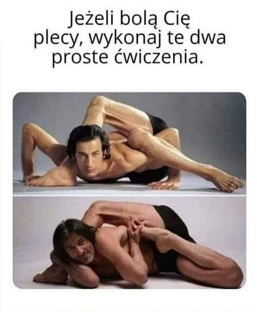 Proste ćwiczenia na ból pleców :D