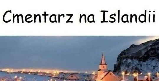 Cmentarz na Islandii