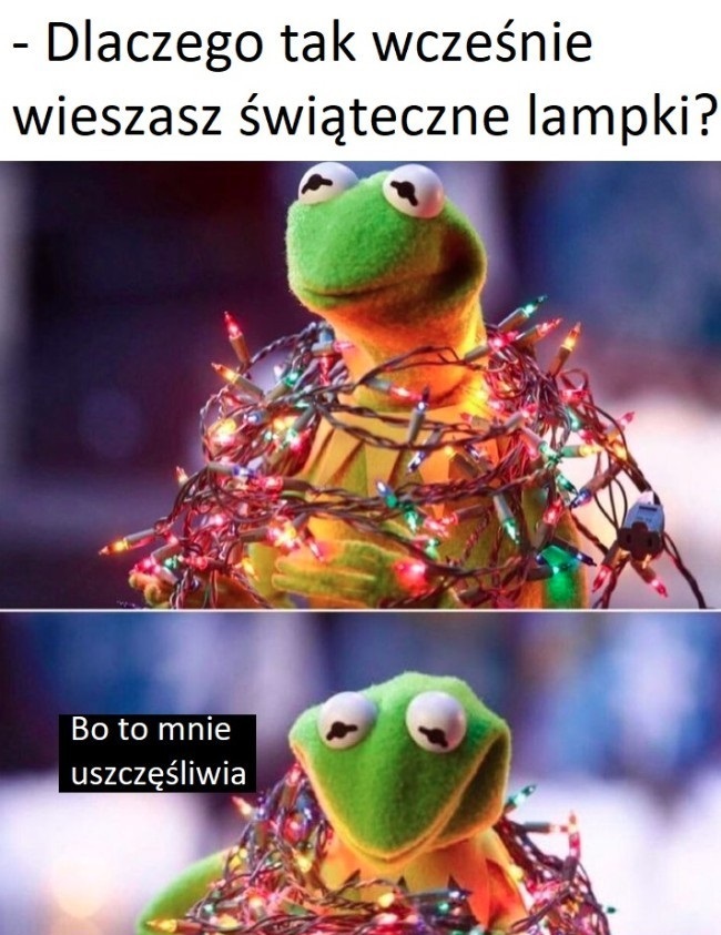 Dlaczego tak wcześnie wiesza lampki?
