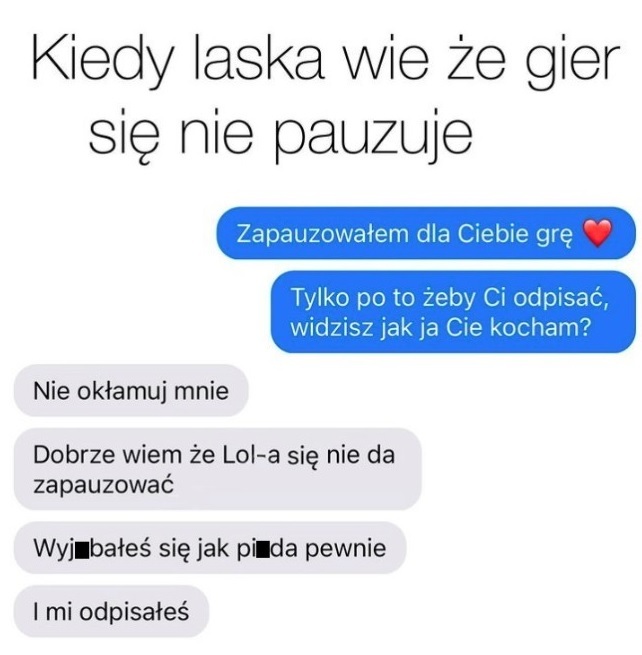 Kiedy dziewczyna wie, że gier się nie pauzuje :D