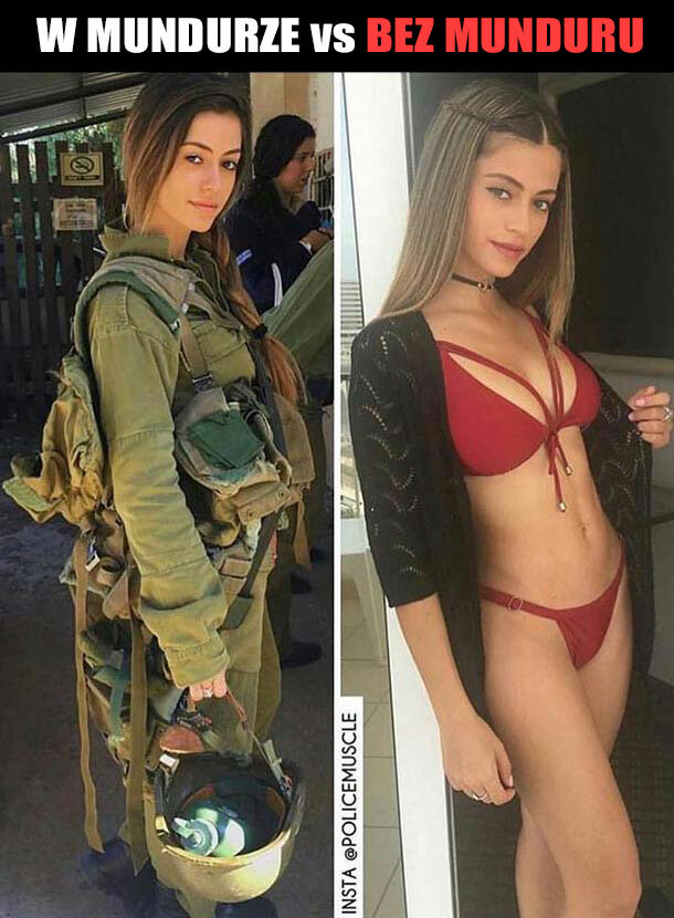 W mundurze vs bez munduru 