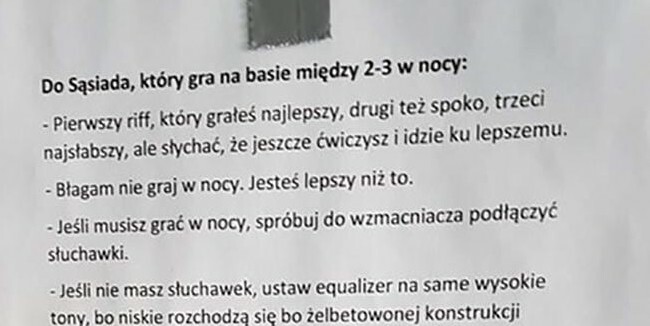 Epicka prośba do sąsiada :D
