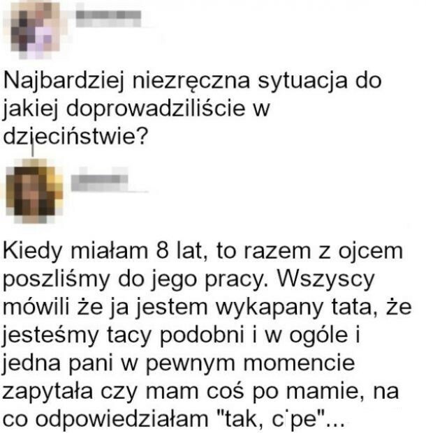 Najbardziej niezręczna sytuacja w dzieciństwie