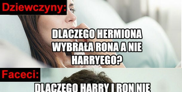 Rozkminy dziewczyn vs rozkminy facetów :D