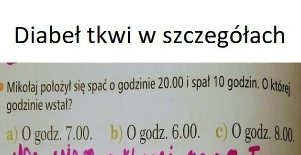 Diabeł tkwi w szczegółach :D