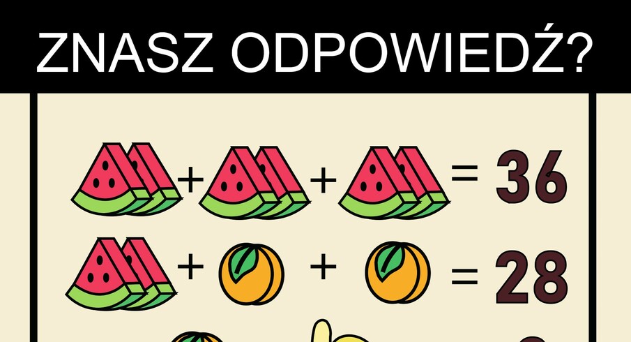 Zagadka matematyczna dla bystrych. Uda Ci się rozwiązać?