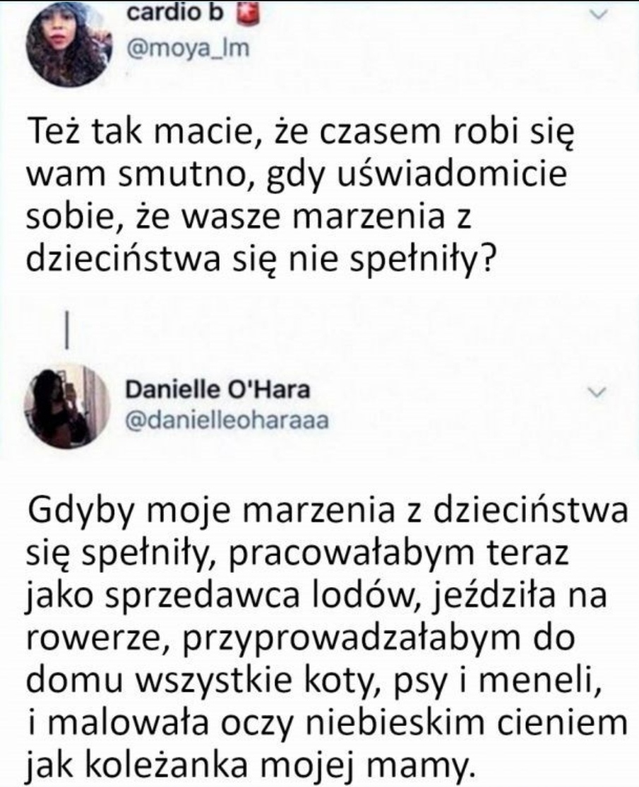 Marzenia z dzieciństwa