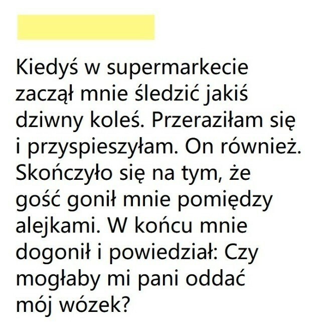 Pogoń w supermarkecie
