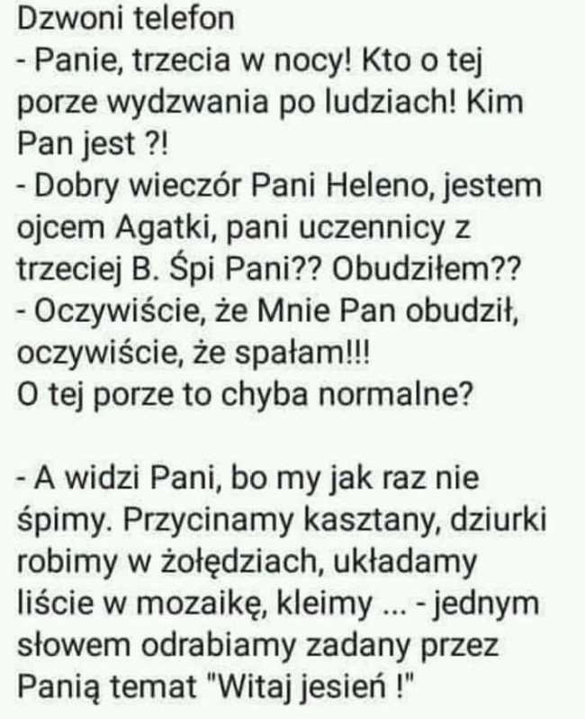 Telefon w środku nocy :D
