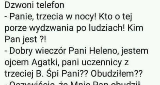 Telefon w środku nocy :D