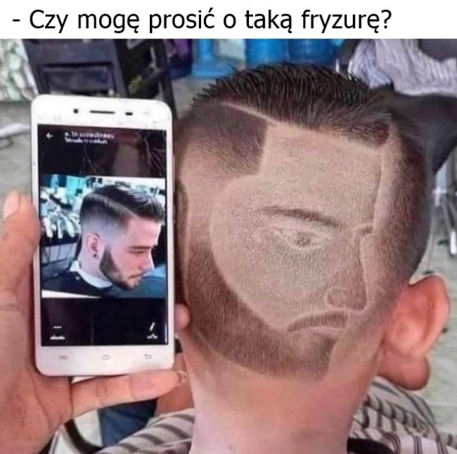 Nietypowa fryzura :D