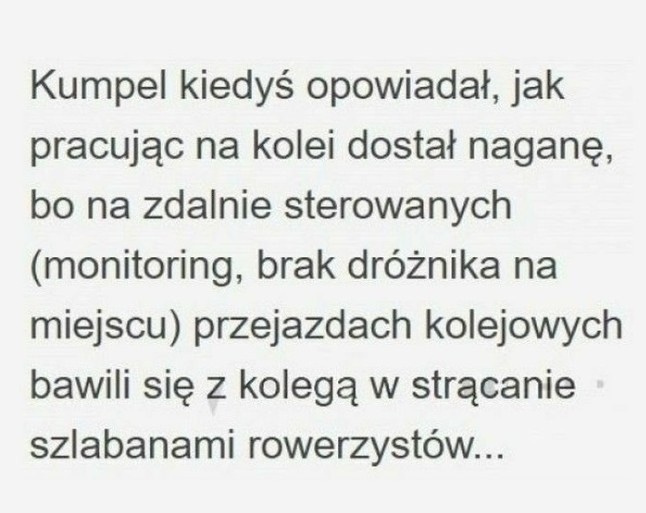Nagana na kolei :D