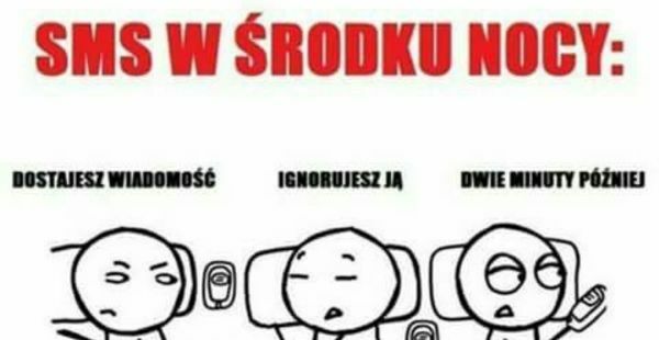 Sms w środku nocy