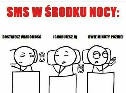 Sms w środku nocy