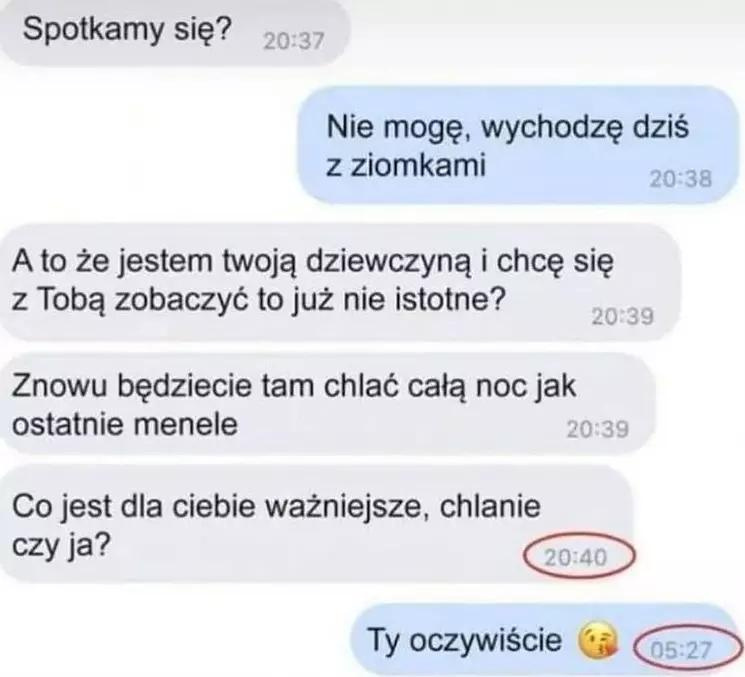 Ważne, że w końcu odpisał :D