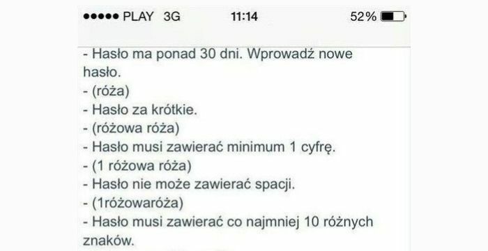 Ale hasło :D 