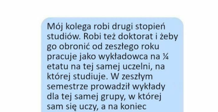 Student wykładowca