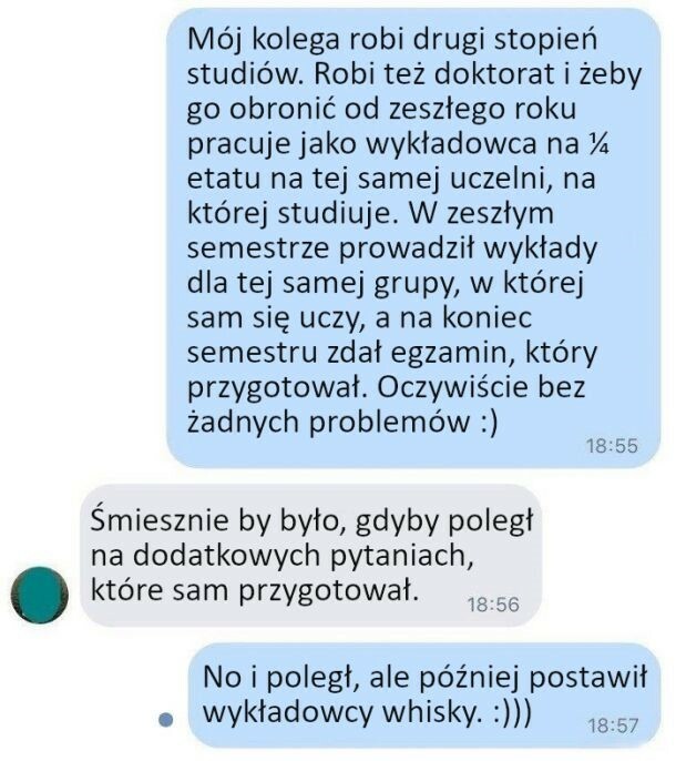 Student wykładowca