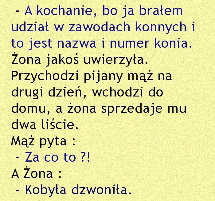 Kobyła dzwoniła