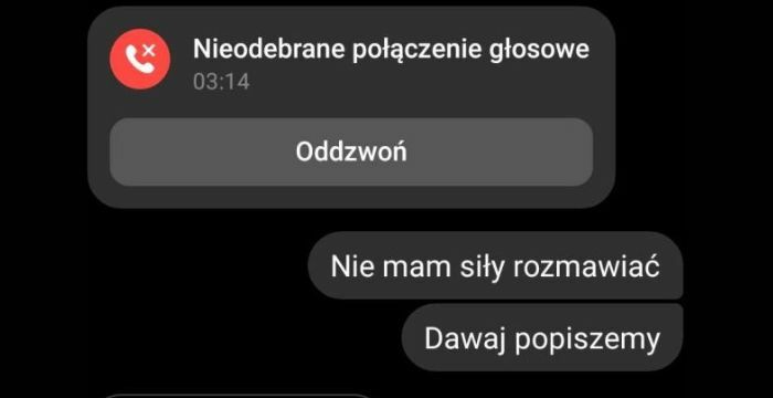 Nieodebrane połączenie