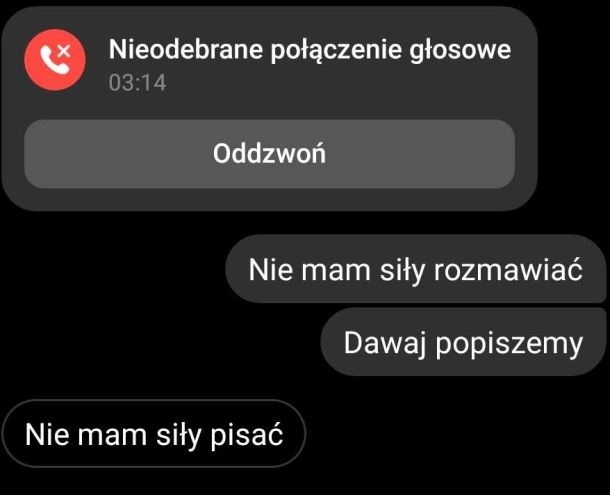Nieodebrane połączenie