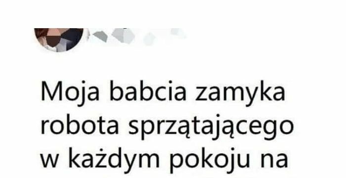 Babcia i robot sprzątający