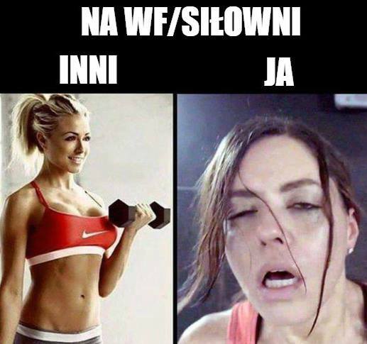 Sport to nie jest moja mocna strona...