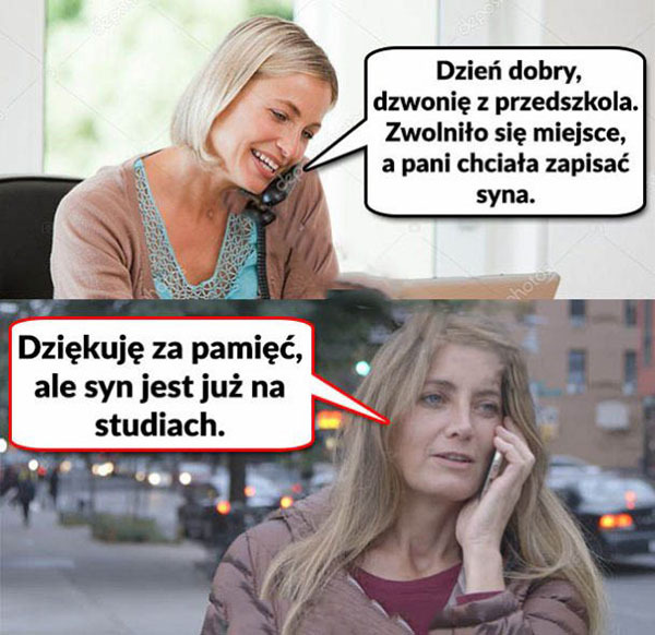 Telefon z przedszkola...
