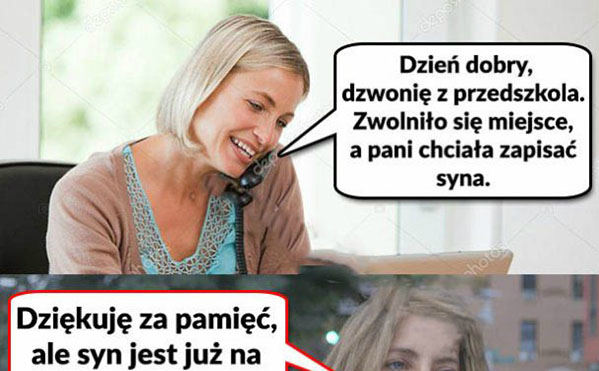 Telefon z przedszkola...