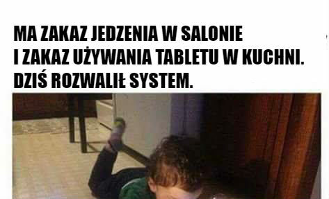 Dzieciak rozwalił system