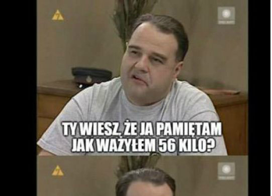 Karol i jego zdjęcie z czasów, kiedy był szczupły...