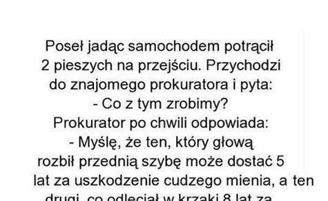 Kiedy poseł potrąci pieszych...