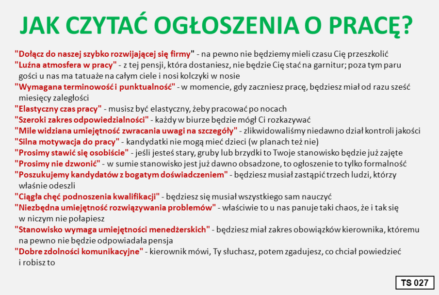 14 wskazówek jak czytać ogłoszenia o pracę...