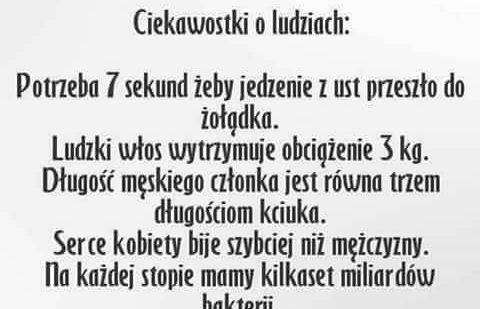 Ciekawostki o ludziach