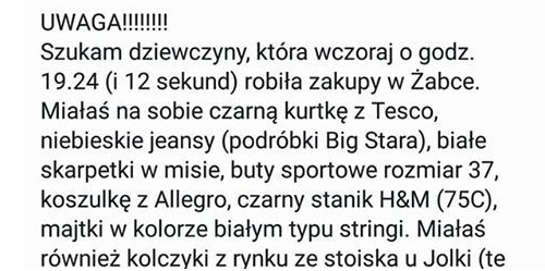 Poszukuję dziewczyny podobnej do mnie jak dwie krople ropy...