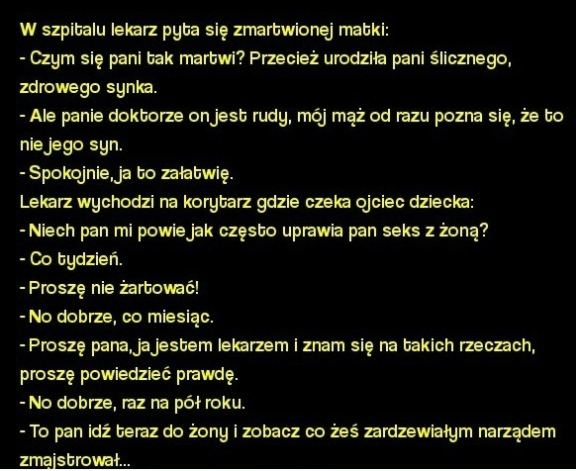 Zmartwiona matka, rude dziecko...