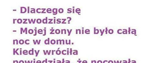 Powód rozwodu...