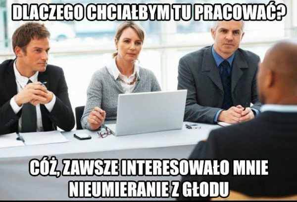Dlaczego chciałbym tu pracować...