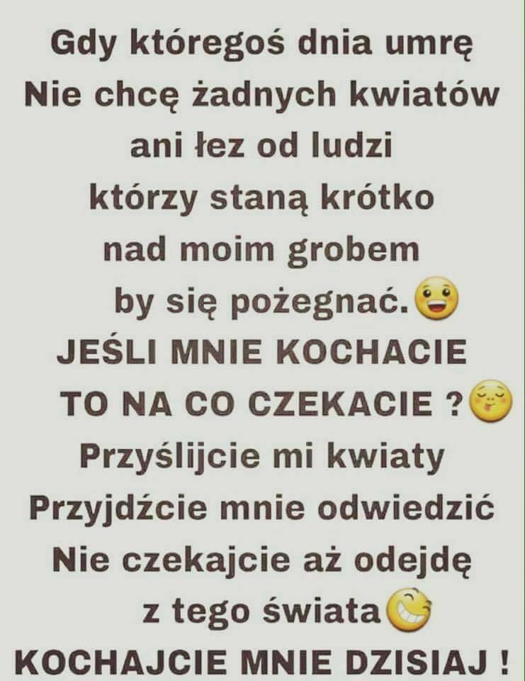 Gdy któregoś dnia umrę...