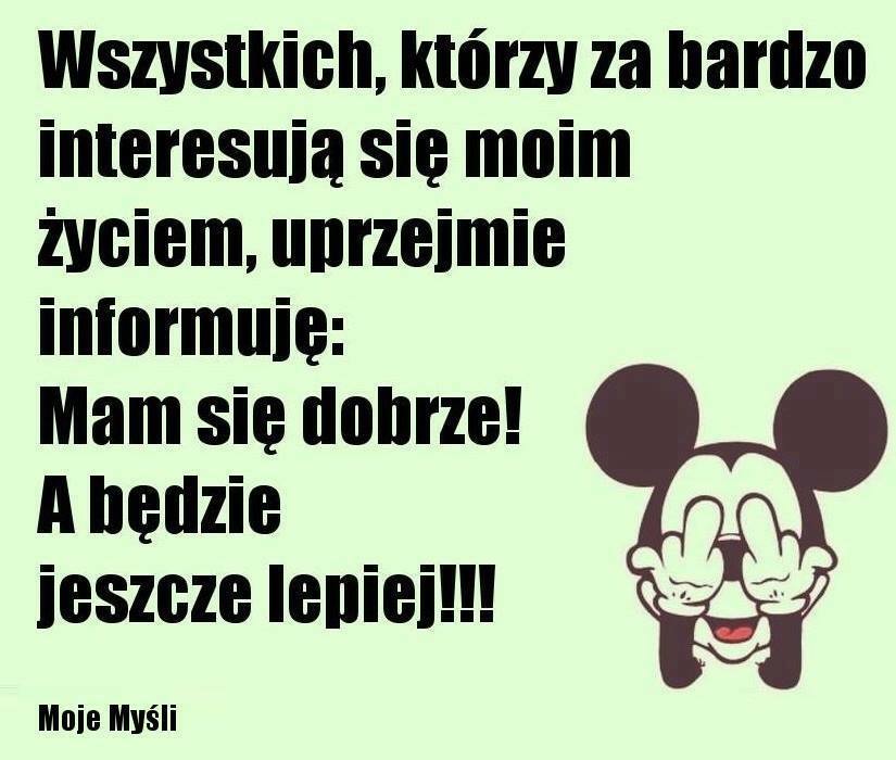 Do tych, którzy żyją moim życiem...