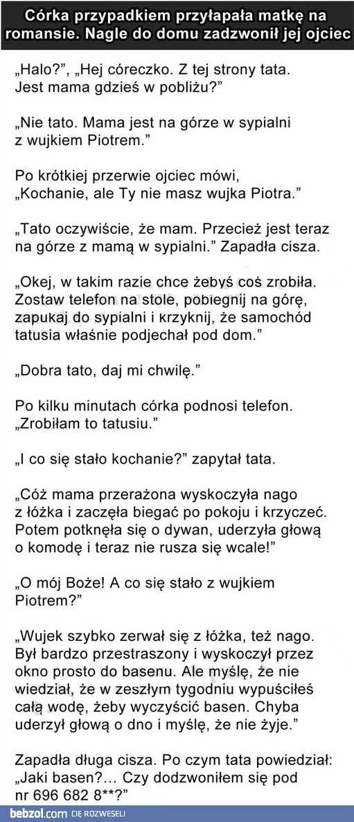 Córka przyłapała mamę na romansie...