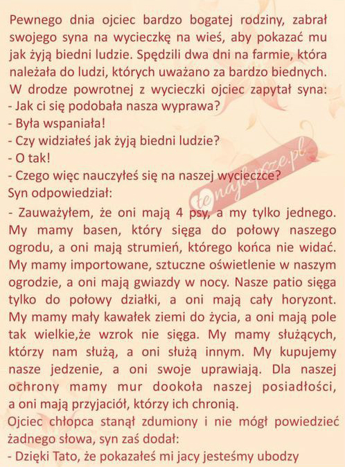 Czyli kto jest naprawdę biedny...