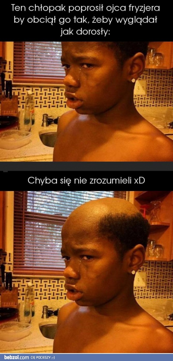 Chciał wyglądać jak dorosły...