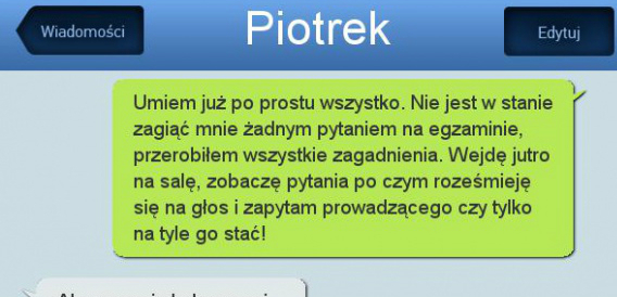 A jednak go zaskoczył...