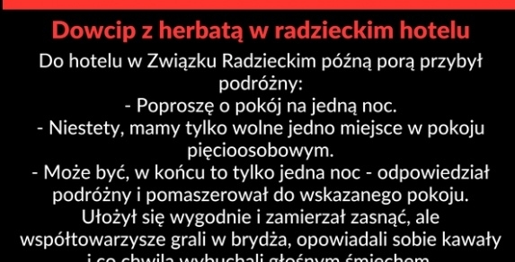 Dowcip z herbatą 