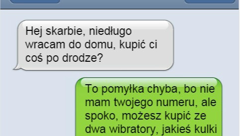Sms od nieznajomej...