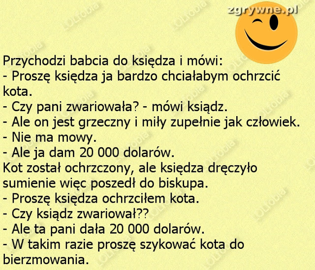 Chrzest za 20 000$