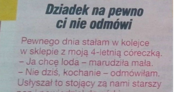 Dziadek nie odmówi