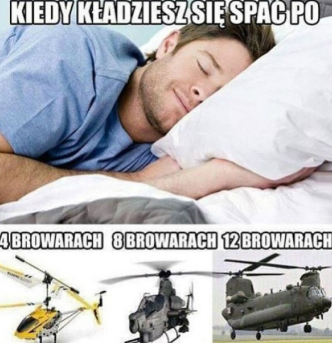 Kiedy położysz się do łóżka po alkoholu...