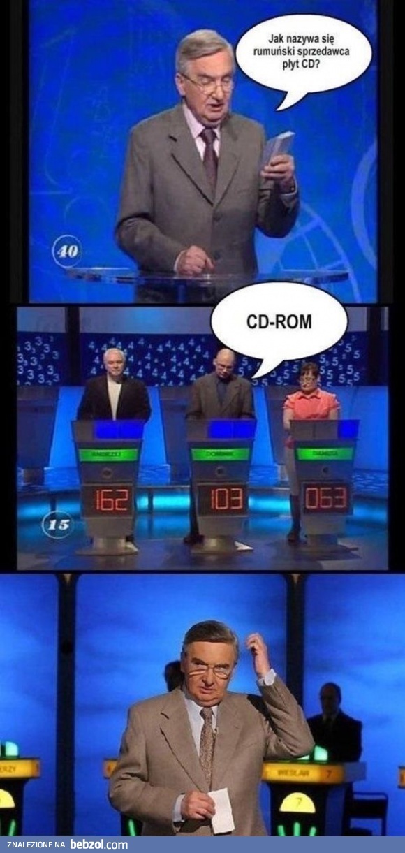 Rumuński sprzedawca płyt, to...